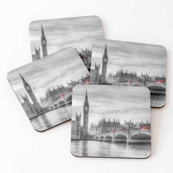 Artikelvorschau, Westminster Bridge und Big Ben Art entworfen und verkauft von Londonimages.