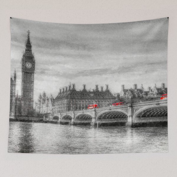 Item preview, Westminster Bridge and Big Ben Art designed and sold by Londonimages.
