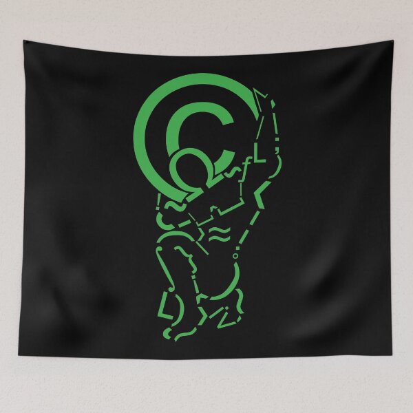 Item preview, Green Atlas made of symbols designed and sold by jheupvidinha.