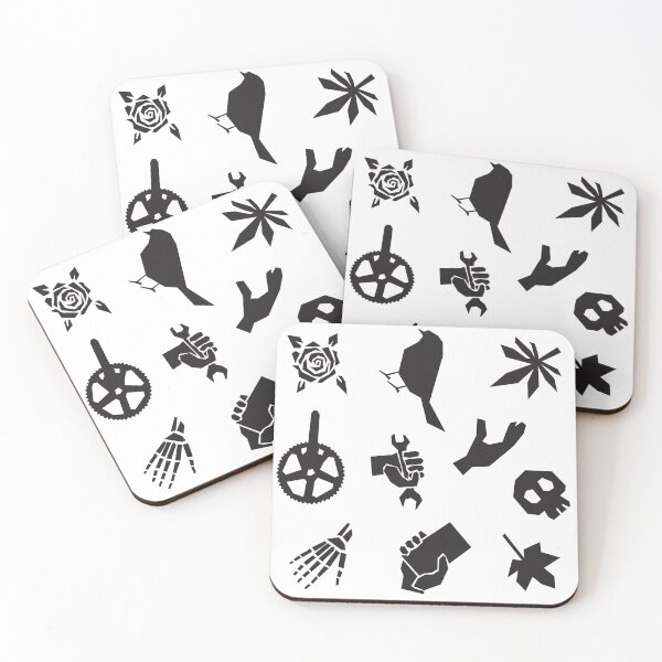 Item preview, black: rose, canary, marijuana, crankset, ranch, hand, skull, skeleton, phone, maple leaf designed and sold by the Boletus.