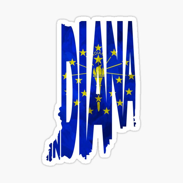 Artikel-Vorschau von Indiana Typografische Karte Flagge, designt und verkauft von A Deniz Akerman.