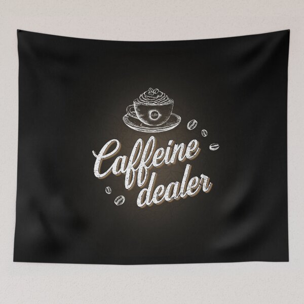 Item preview, Barista - caffeine dealer | coffee house | cafe | Caffeine Addict designed and sold by Endless Drive FM.