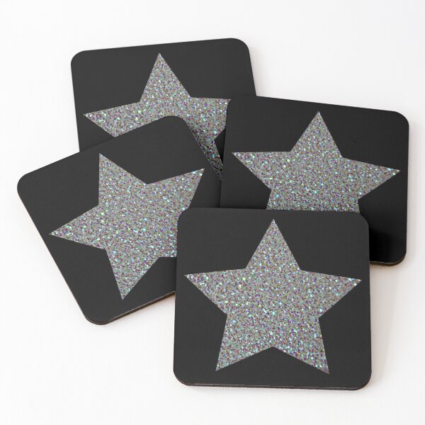 Item preview, Silver Glitter Macro Star designed and sold by Jane Izzy Designs.