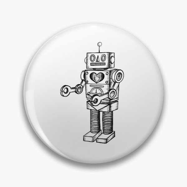 Artikelvorschau, Altmodisch aussehender b-Filmroboter entworfen und verkauft von Jamiee6610.