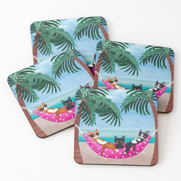 Item preview, Cats on Summer Holiday designed and sold by KilkennyCat Art.