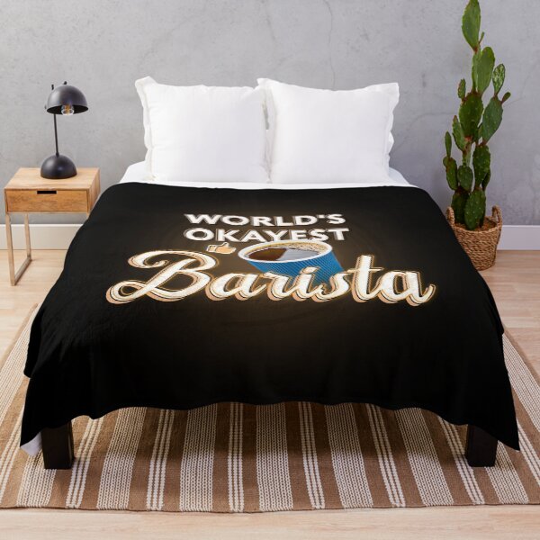 Item preview, World's okayest barista gift | coffee house | best coffee shop worker designed and sold by Svinil.