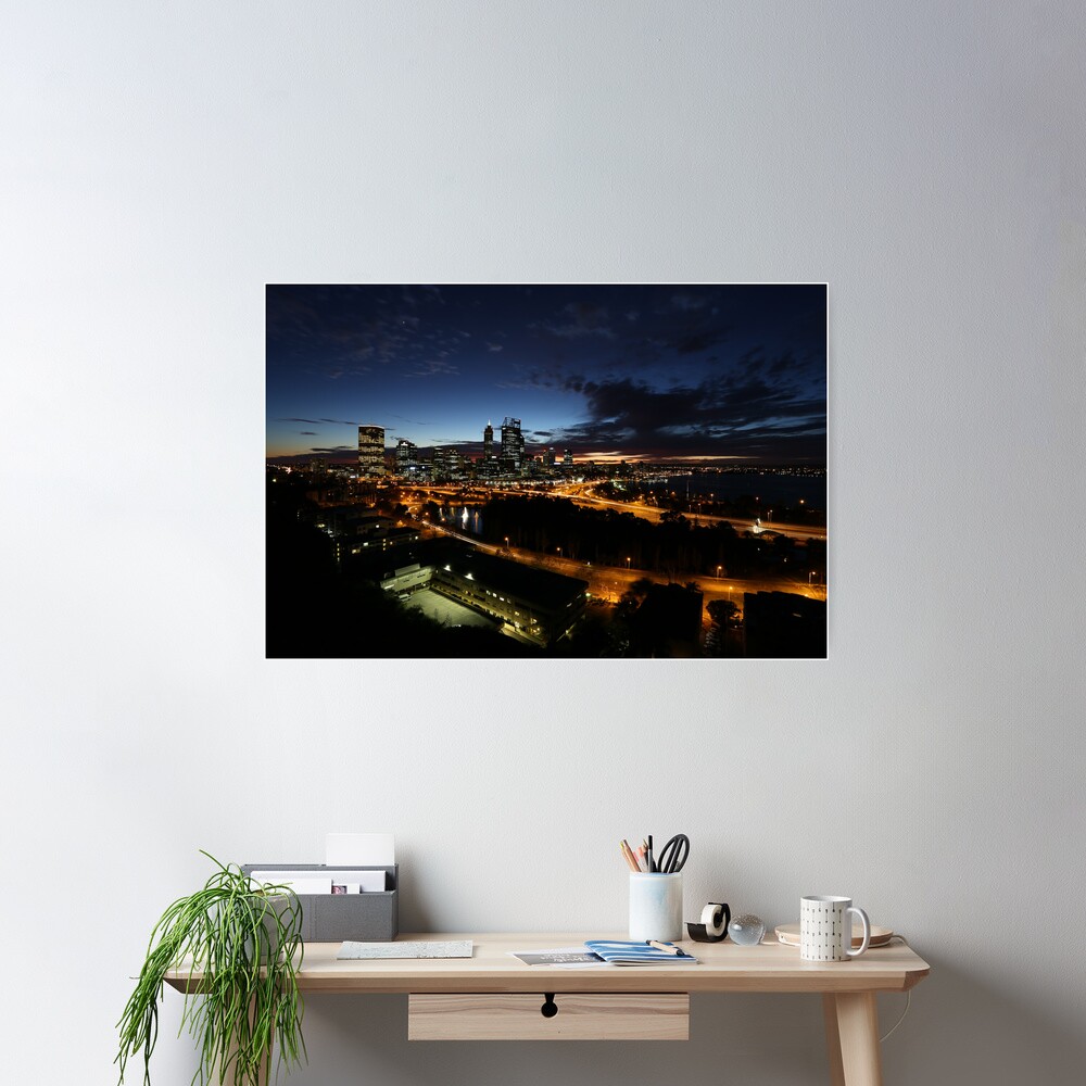 Perth City at Dawn Poster