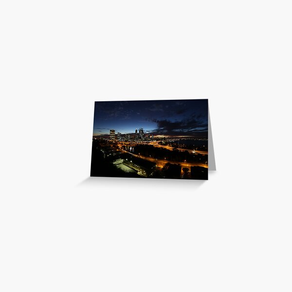 Perth City at Dawn Greeting Card