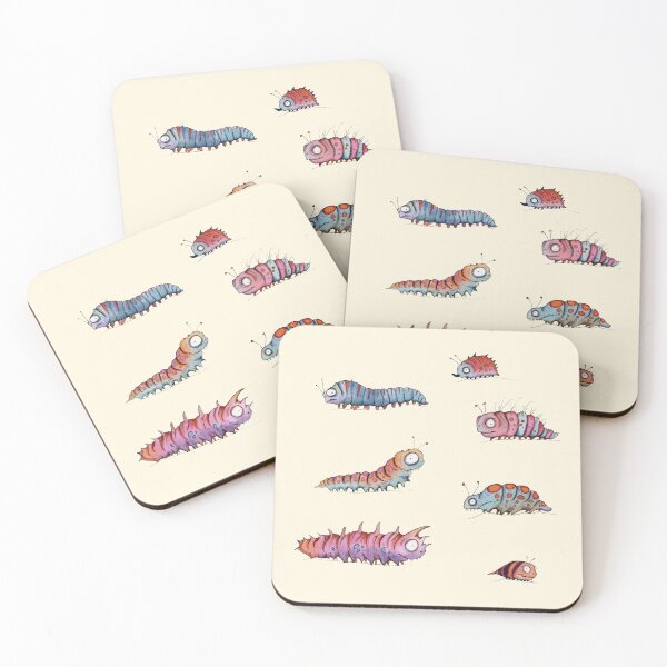 Item preview, Colourful friendly caterpillars designed and sold by ZoDrawsStuff.
