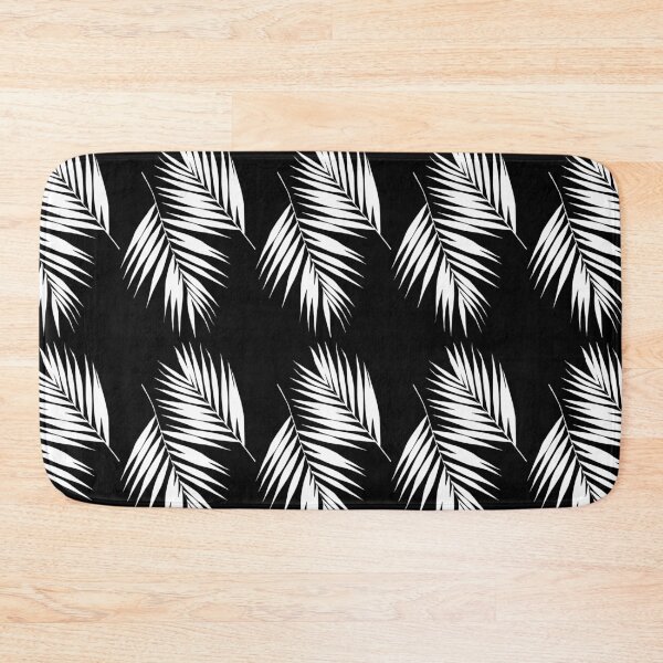 Item preview, Palm Leaves Pattern #9 #White #Black #decor #art designed and sold by Anita's & Bella's Art.