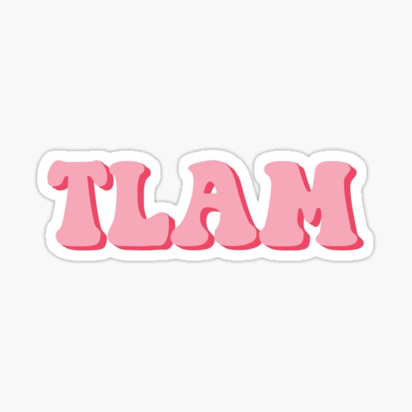 Item preview, TLAM Retro Pink designed and sold by Stickers by SoSrat.