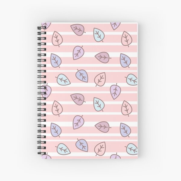 Item preview, cute lovely striped pattern background illustration with leaves designed and sold by Alice Vacca.