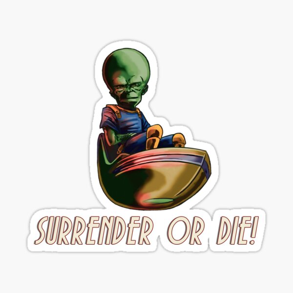 DAN DARE: The Mekon - Surrender or Die! Sticker