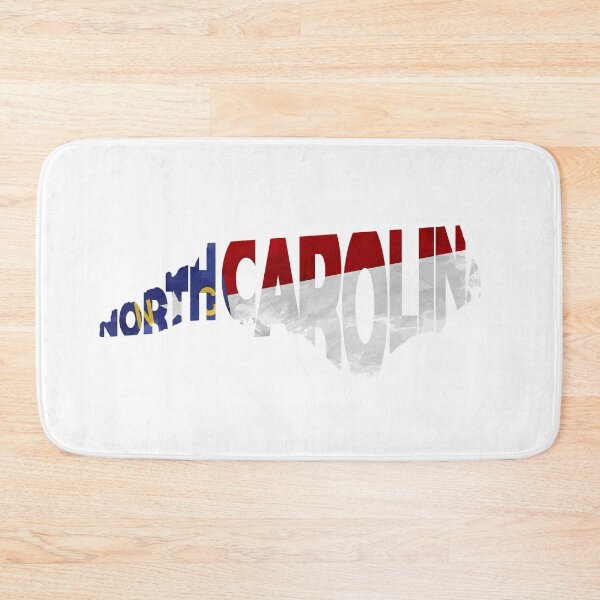 Item preview, North Carolina Typographic Map Flag designed and sold by A Deniz Akerman.