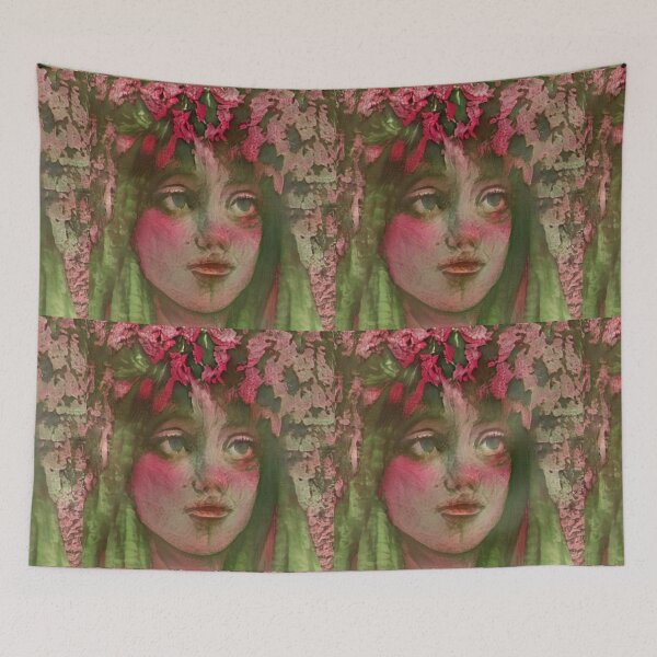 Item preview, Daminia Hippie Flowerpower Portrait designed and sold by marjard.