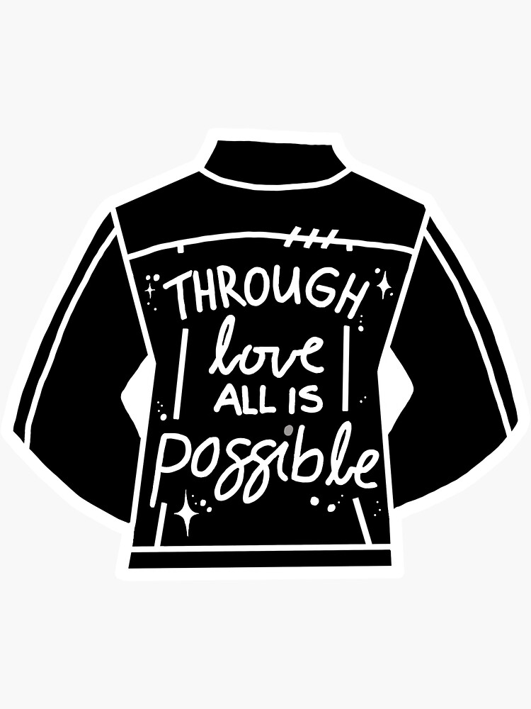 Danika + Bryce | CC | Through Love high quality All is Possible | Unisex denim jacket