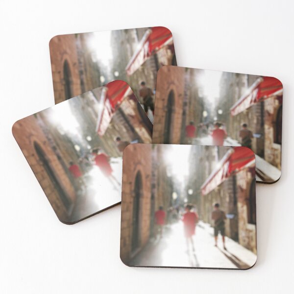 Item preview, Abstract background with defocused street view at sunset  designed and sold by dariazu.
