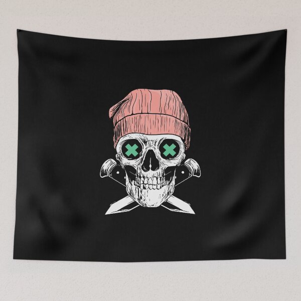 Item preview, Skull with a cap designed and sold by nellylebrun.