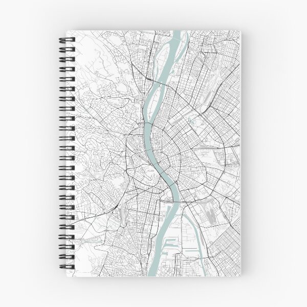 Artikelvorschau, Budapester Stadtplan entworfen und verkauft von JLCDesign.