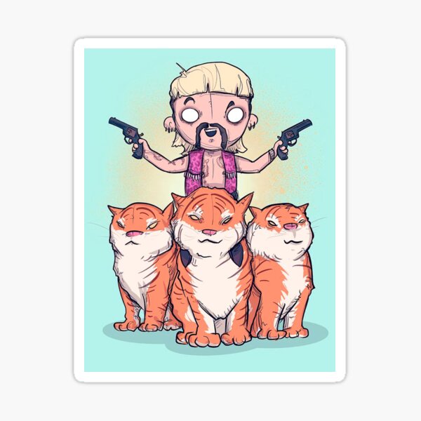 “Joe Exotic Art” Sticker by stillballin | Redbubble