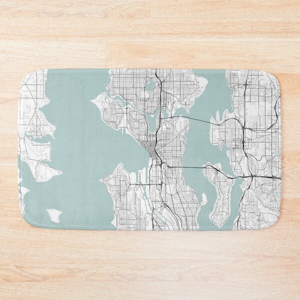 Item preview, Mapa de la ciudad de Seattle designed and sold by JLCDesign.
