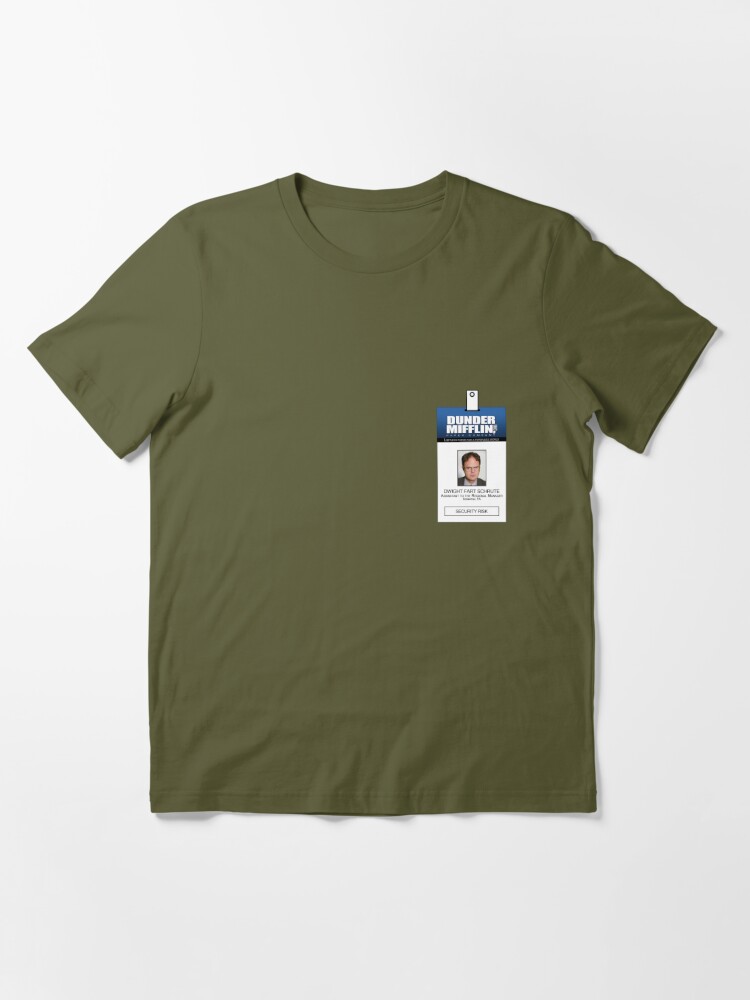 Camiseta O Instituto, Crachá Dwight Schrute ID
