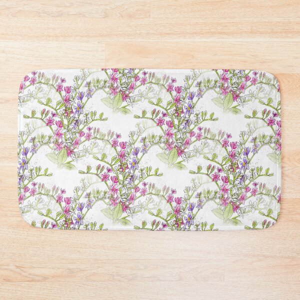 Item preview, Pink, Purple and White Freesia Flowers designed and sold by Clare Walker.