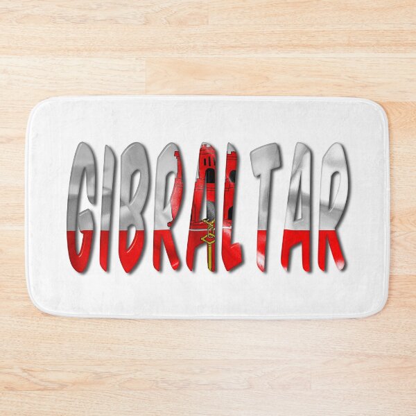 Item preview, Gibraltar Word With Flag Texture designed and sold by MarkUK97.