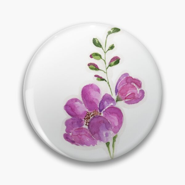 Item preview, Purple Watercolor Flower designed and sold by Inesa-Kav.
