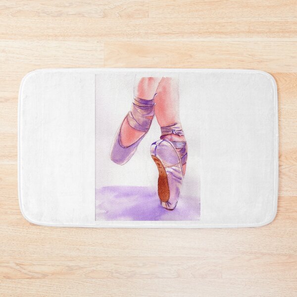 Item preview, Ballet Pointe Shoes Watercolor Painting designed and sold by MMc Buck.