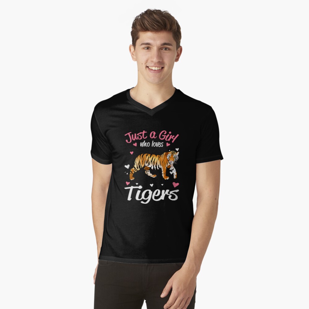  Tiger Design, Just A Girl Who Loves Tigers T-Shirt