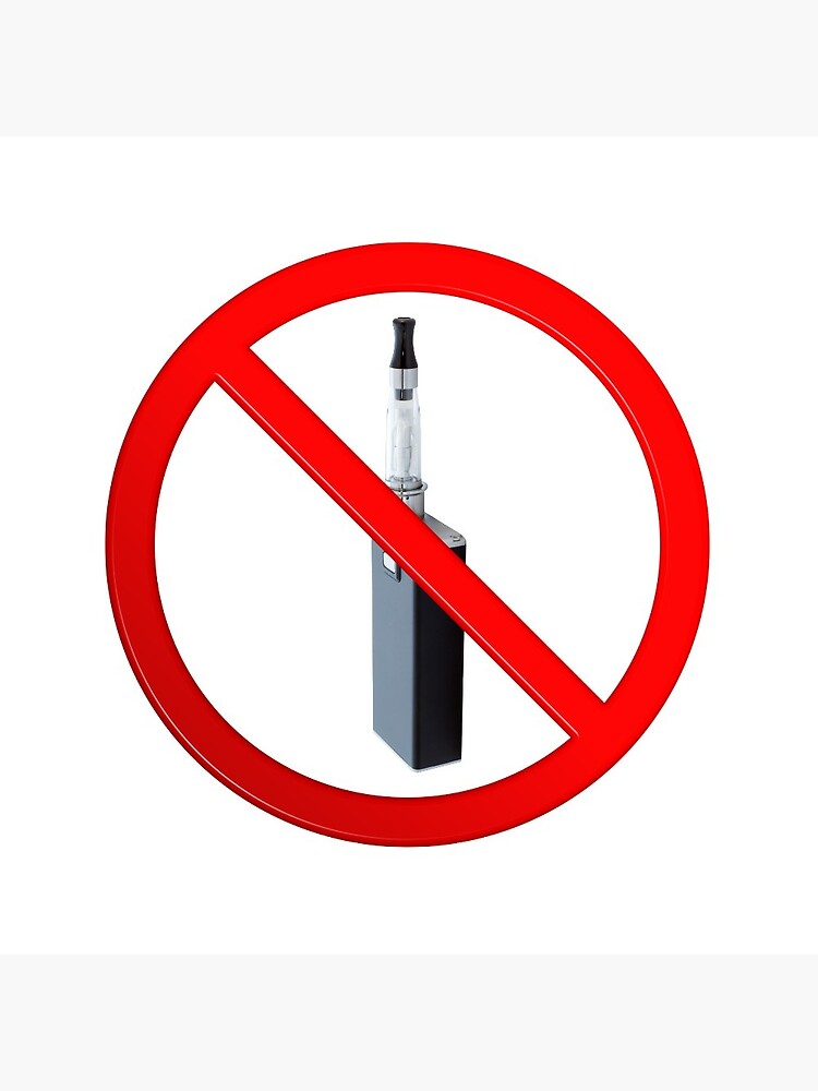 elfbar elfa master akku Vaping Forbidden Sign