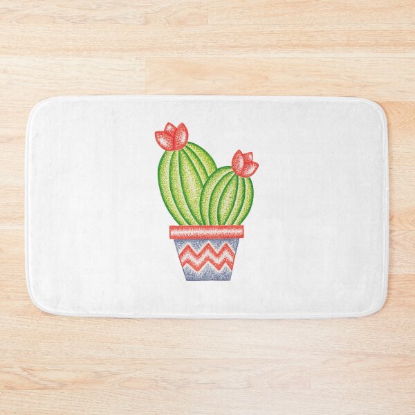 Item preview, Cactus illustration pointillism painting designed and sold by MitoP.