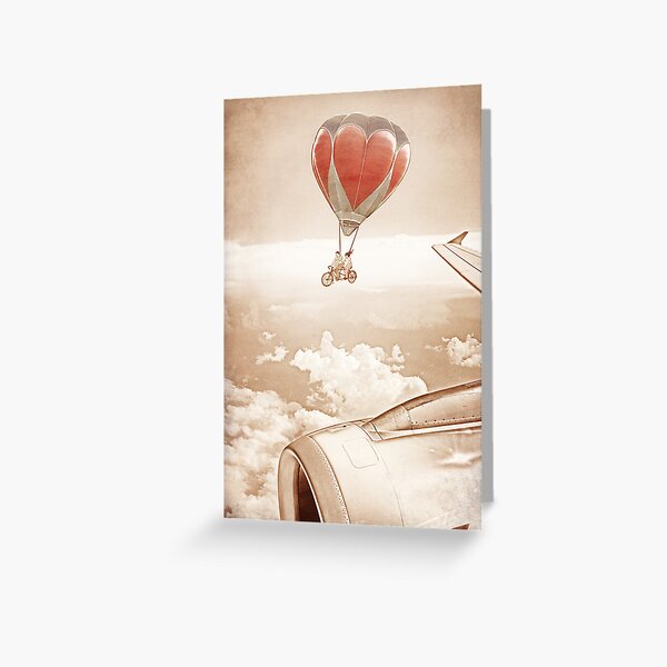 Wednesday Dream - Chasing Planes Greeting Card