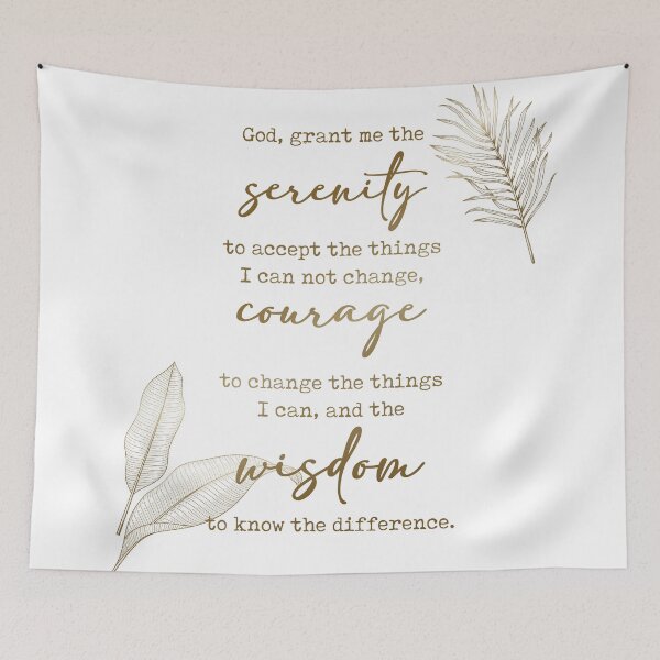 Item preview, Serenity Prayer - Minimal Christian Design designed and sold by Si Li.