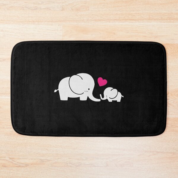 Item preview, Baby and parent elephant with heart designed and sold by jozefds.
