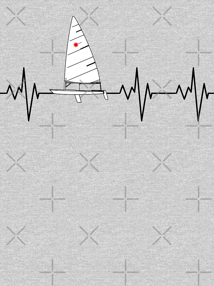Laser Sailing Heartbeat by Nautical-Merch