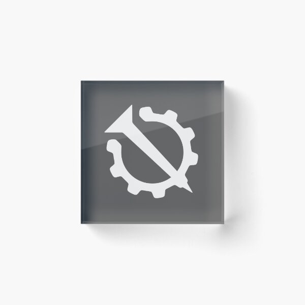 Hello Internet Official Flag (Nail and Gear) Acrylic Block