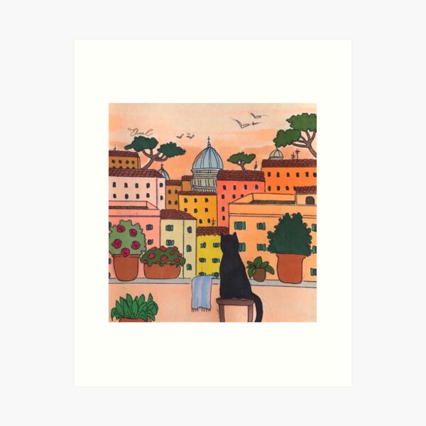 The Roman Quarantine - Contemplating the Beauty Art Print