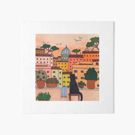 The Roman Quarantine - Contemplating the Beauty Art Board Print