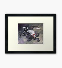 Ninja Honey Badger Framed Print
