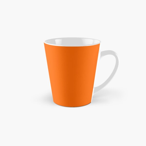 Orange (vivid orange red) Solid Color Tall Mug