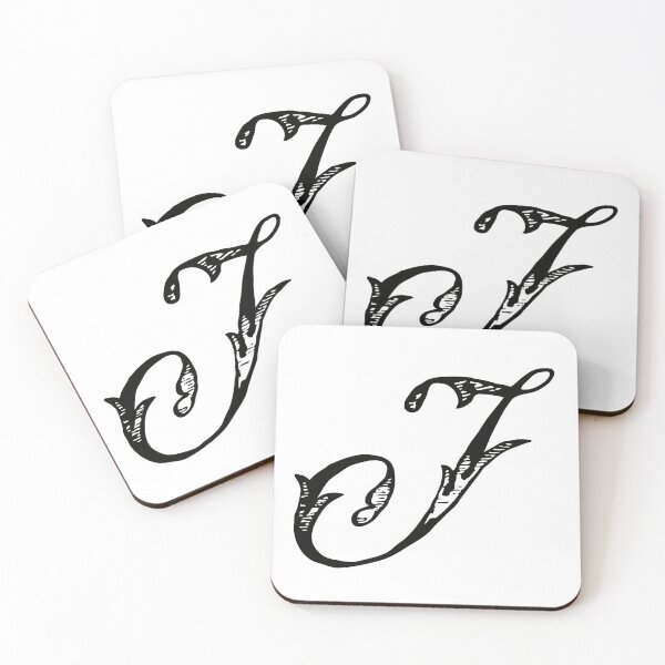 Item preview, Vintage Stylish Black and White Monogram Letter J designed and sold by Vintage-TM.