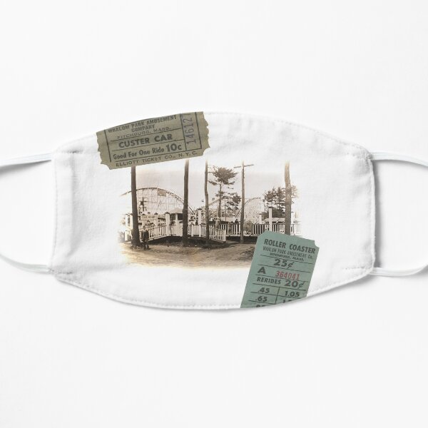 Whalom Park Vintage Photo And Ride Tickets Mask