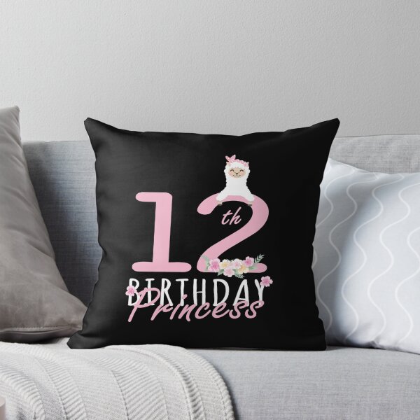 Item preview, 12th Birthday Princess Llama Girl Llamazing 12 Years Old print designed and sold by Grabitees.