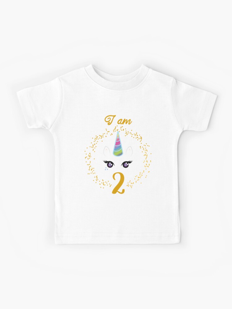 2nd birthday unicorn shirt