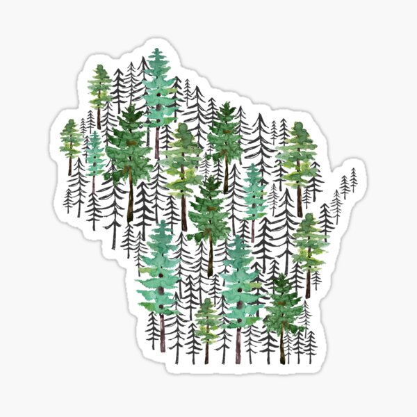 Item preview, Wisconsin Forest designed and sold by GreatLakesLocal.