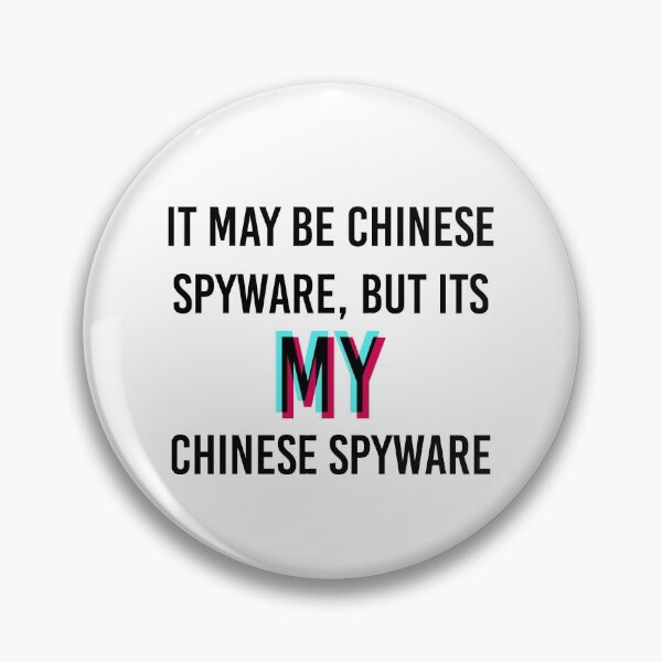 Item preview, Tik Tok Chinese Spyware Funny Sticker designed and sold by itswillharris.