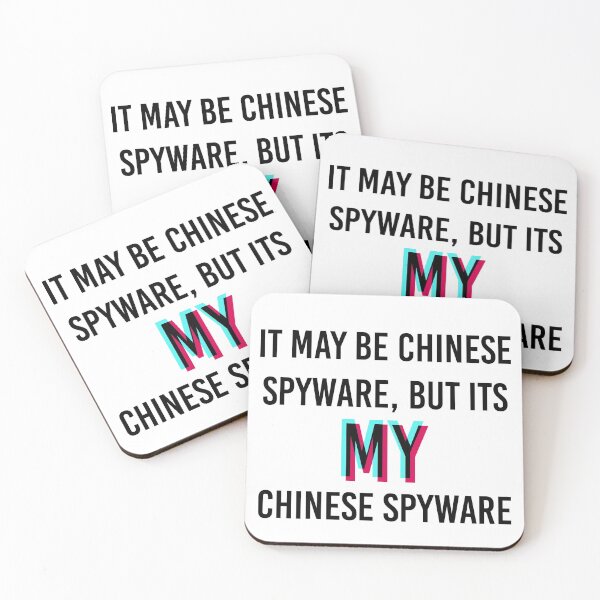 Item preview, Tik Tok Chinese Spyware Funny Sticker designed and sold by itswillharris.