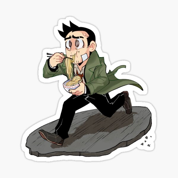 Detective Gumshoe On the Run! Sticker
